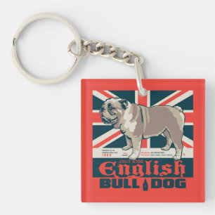 Jolly Good English Bulldog Key Ring