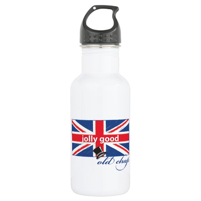 Jolly good old chap! 532 ml water bottle (Front)