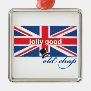 Jolly good old chap! metal tree decoration