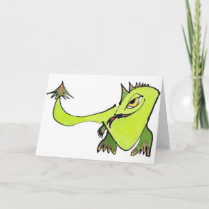 Jolly Green Dragon Notecard