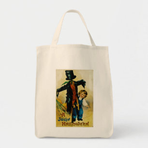 Jolly Halloween Scarecrow Tote Bag