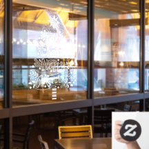 Jolly Happy Cheery Merry Christmas Tree Window Cli