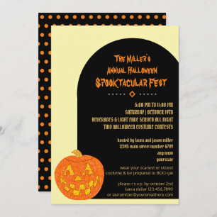Jolly Jack O Lantern Cool Kids Or Adults Party Invitation