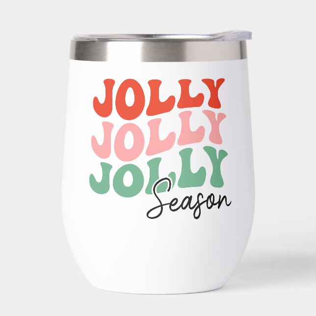 Jolly Jolly Jolly Season  Retro Holiday Typography (Left)