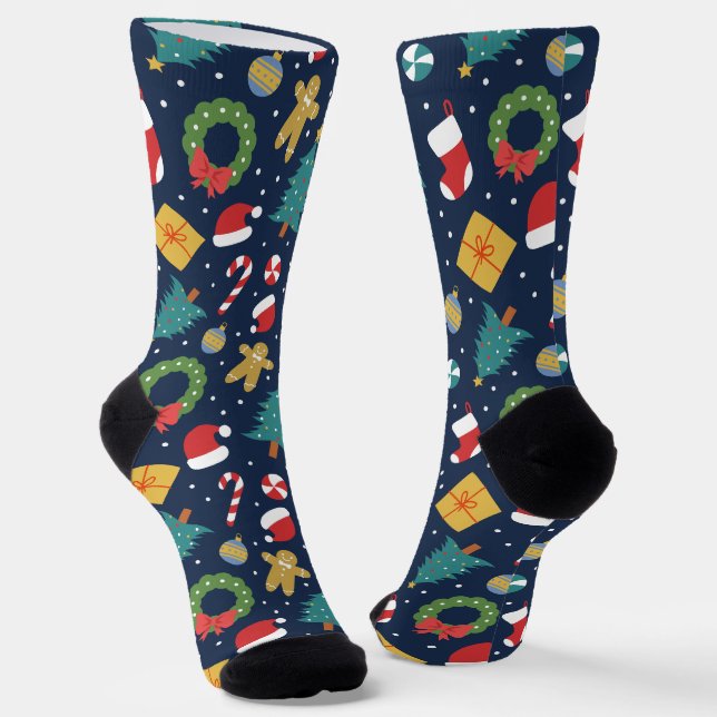 Jolly Jumble Crew Socks (Angled)
