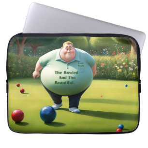 Jolly Lawn Bowler Man, Laptop Sleeve