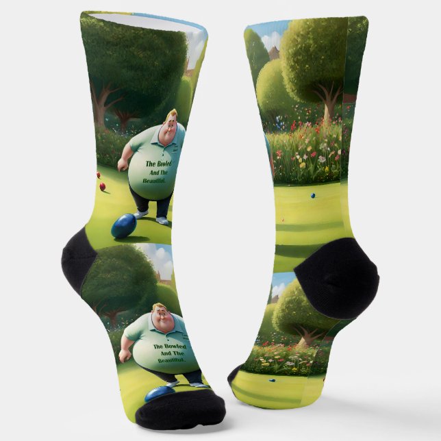 Jolly Lawn Bowler Man,  Socks (Angled)