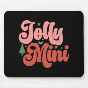 Jolly Mini Retro Groovy Christmas Holidays Toddler Mouse Mat