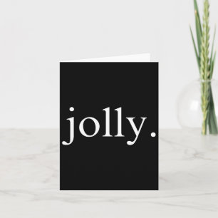 Jolly Minimalist Christmas Funny Holiday Party Sim Card