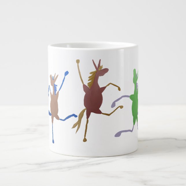 Jolly Molly Mule Large Coffee Mug (Front)