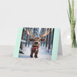 Jolly Moose Holiday Card