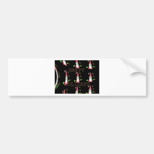 Jolly Mouse Santa: A Fun Holiday Illustration. Bumper Sticker