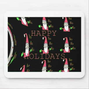 Jolly Mouse Santa: A Fun Holiday Illustration. Mat