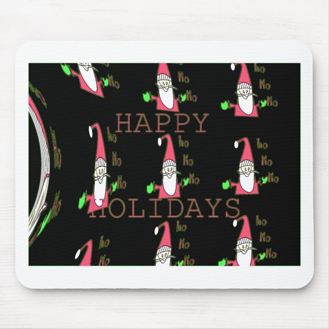 Jolly Mouse Santa: A Fun Holiday Illustration. Mat (Front)