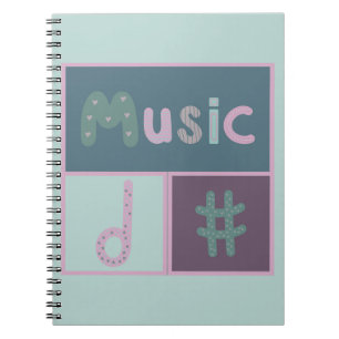 jolly music card notebook
