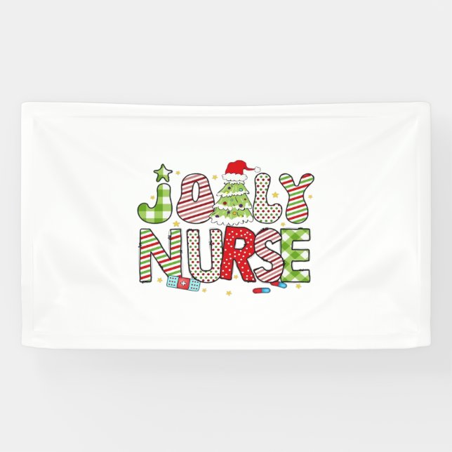 Jolly Nurse, Halloween Classic T-Shirt Banner (Horizontal)