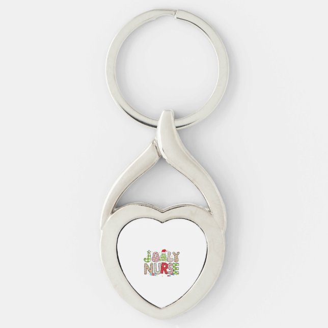 Jolly Nurse, Halloween Classic T-Shirt Key Ring (Front)