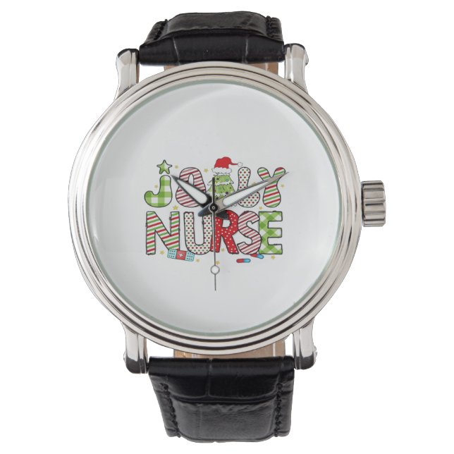 Jolly Nurse, Halloween Classic T-Shirt Watch (Front)