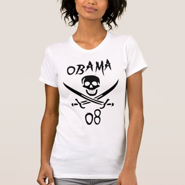 Jolly OBAMA 08 {Blackbeard} T-Shirt (Front)