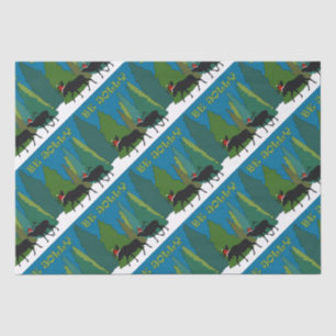 Jolly Old Moose and Elk Tissue Paper