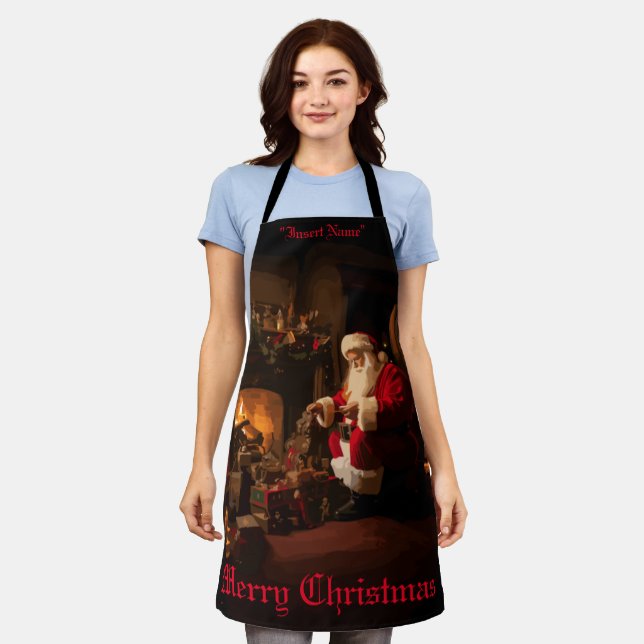 Jolly Old Saint Nick Apron (Worn)