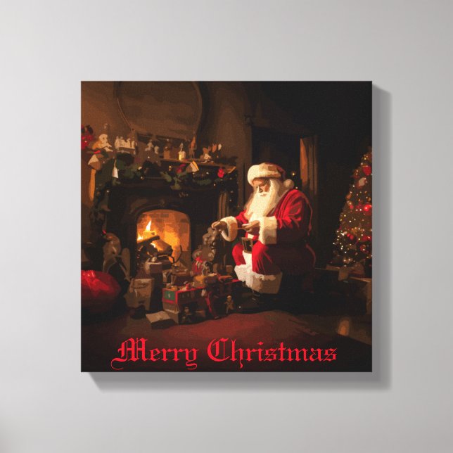 Jolly Old Saint Nick Canvas Print (Front)