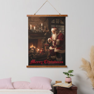 Jolly Old Saint Nick Hanging Tapestry