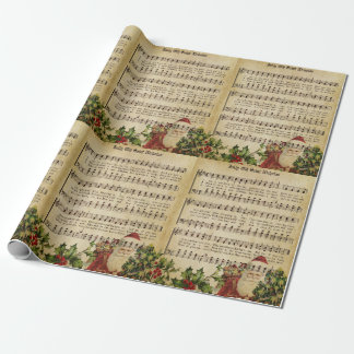 "JOLLY OLD ST. NICHOLAS" Vintage Wrapping Paper