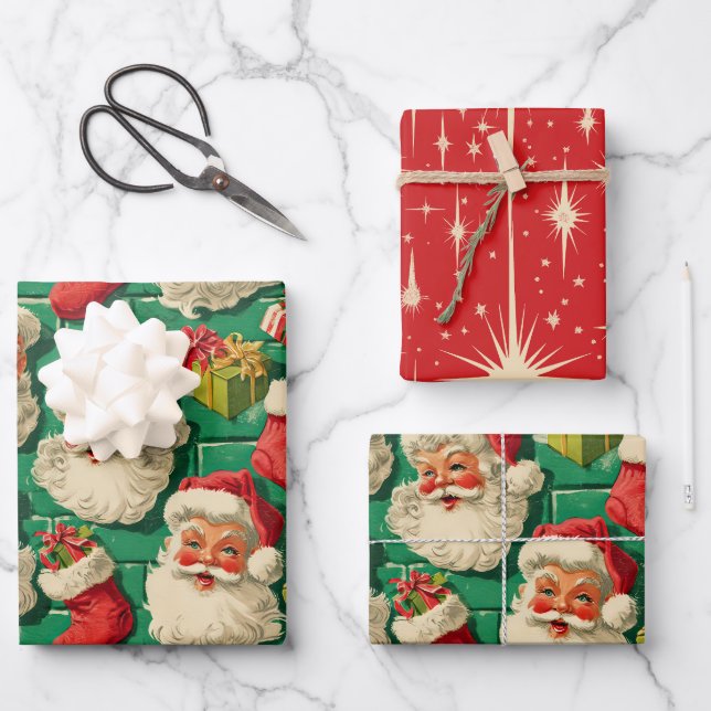 Jolly Old St. Nick's Wrapping Paper Sheet (Front)