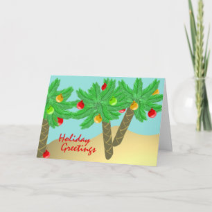 Jolly Palm Trees/ Holiday Card