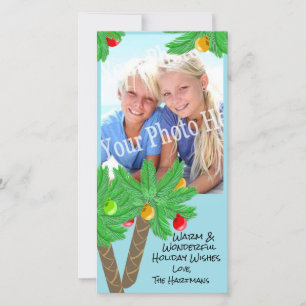 Jolly Palm Trees Holiday Greeting Card