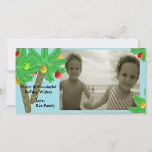 Jolly Palm Trees/ Photo Greeting Card