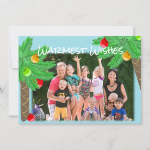 Jolly Palm Trees Tropical Holiday Greeting