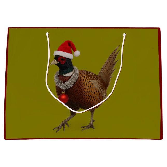 Jolly Pheasant Christmas Gift Bag (Front)