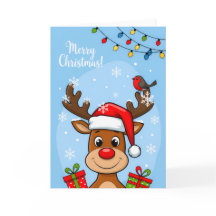 Jolly Reindeer Christmas Cheer – Kids Holiday Card