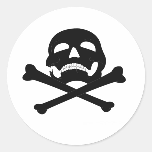 Jolly-Roger #4 Classic Round Sticker (Front)