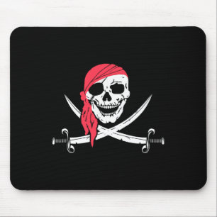 Jolly Roger And Calico Jack Halloween Costume Flag Mouse Mat