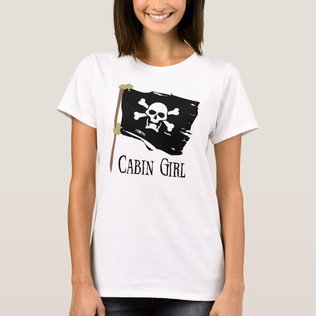 Jolly Roger Cabin Girl T-Shirt (Front)