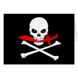 Jolly Roger (cutlass) Greeting Card