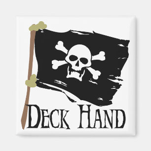 Jolly Roger Deck Hand Magnet