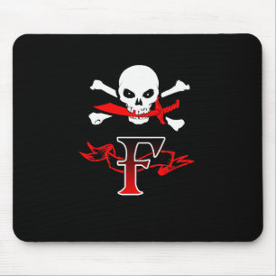 Jolly Roger F Monogram Initial Mouse Mat