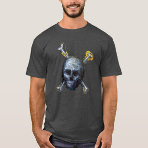 JOLLY ROGER Handmade on T-Shirt