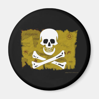 Jolly Roger Map #3 Magnet