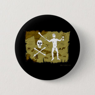 Jolly Roger Map # 5 6 Cm Round Badge