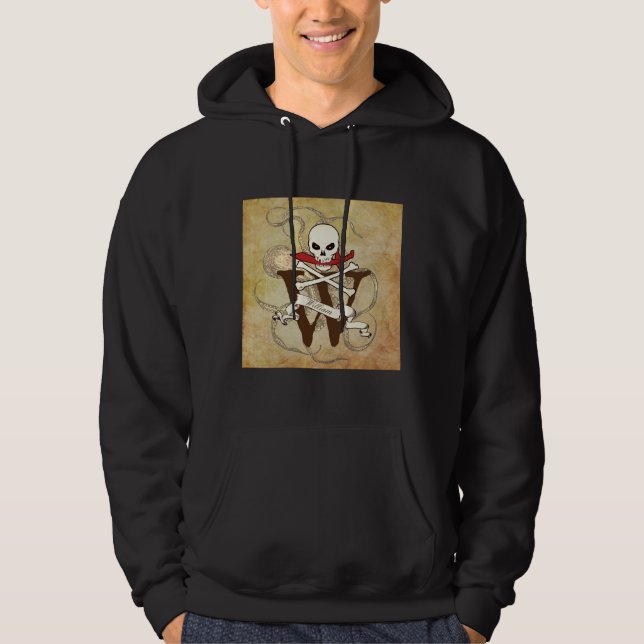 Jolly Roger Monogram Initial Hoodie (Front)