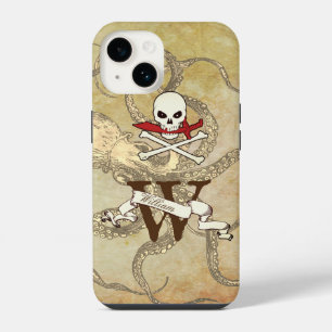 Jolly Roger Monogram Initial iPhone 14 Case