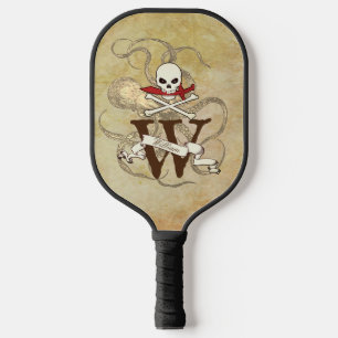 Jolly Roger Monogram Initial Pickleball Paddle