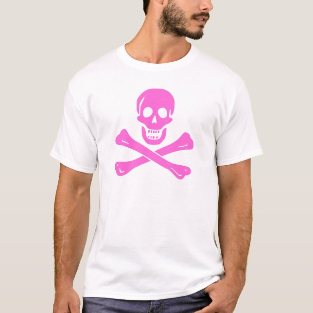 Jolly Roger Pink T-Shirt (Front)