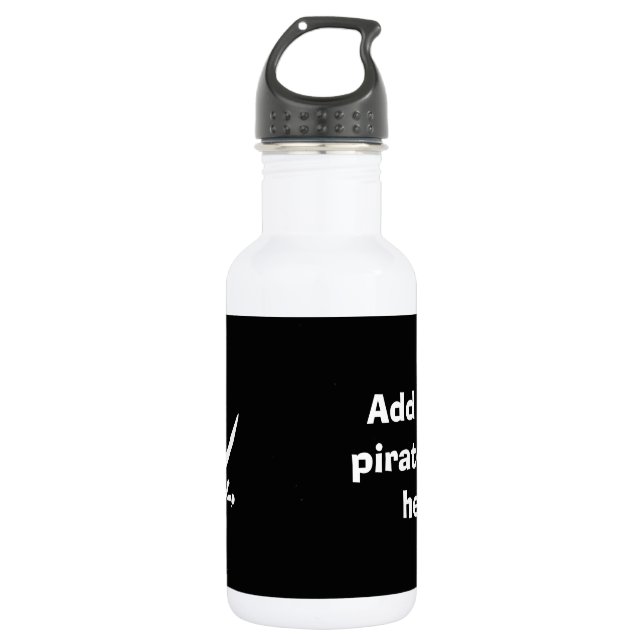 Jolly roger pirate flag 532 ml water bottle (Front)