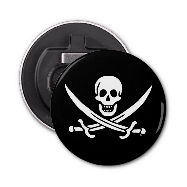 Jolly roger pirate flag bottle opener (Front)
